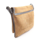Loewe Shoulder Bag Anagram Beige Suede Leather — view 2