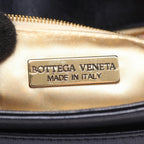 Bottega Veneta Shoulder Bag Intrecciato Navy Leather — view 4
