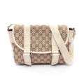 Gucci Shoulder Bag GG Canvas Beige Ivory