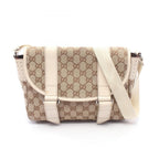 Gucci Shoulder Bag GG Canvas Beige Ivory