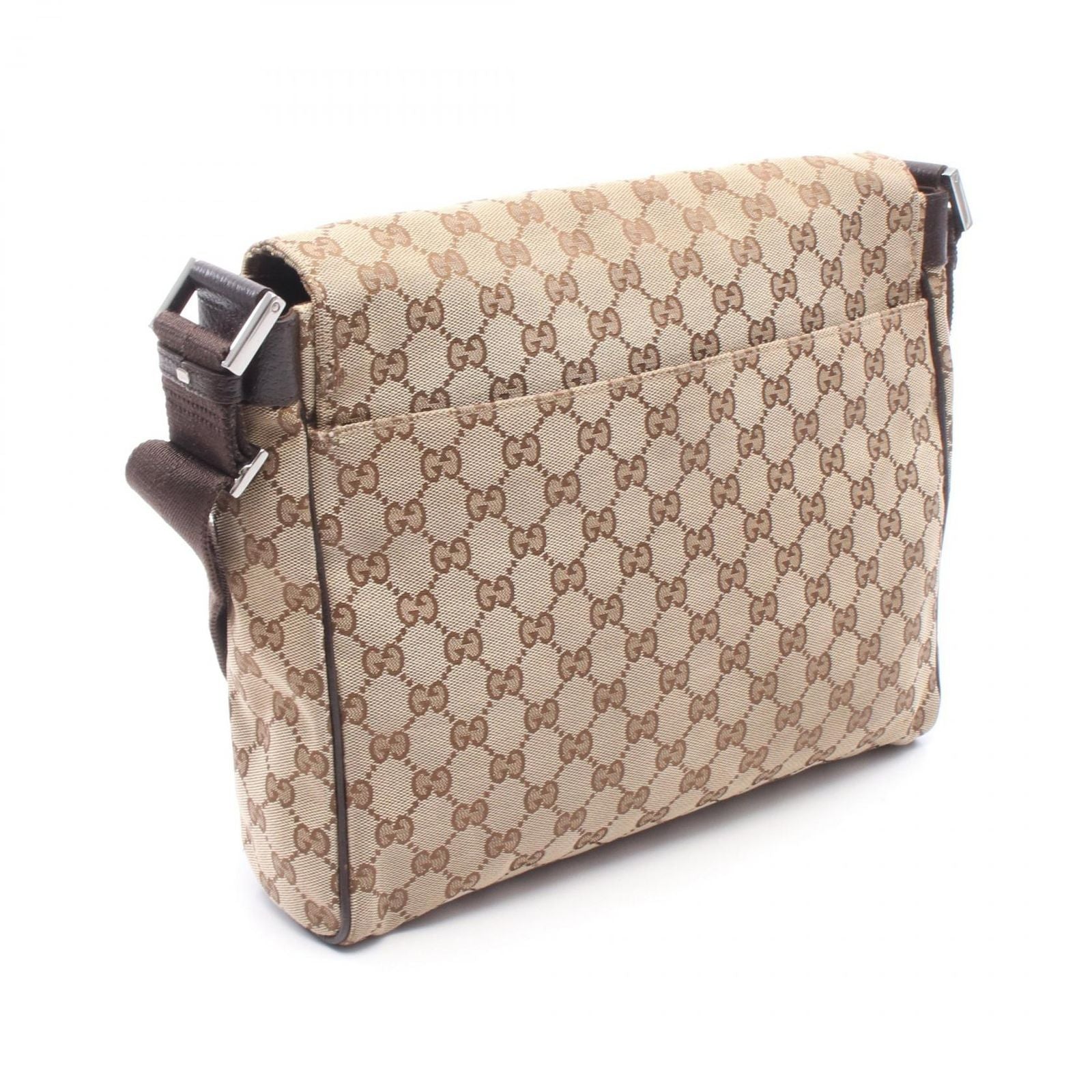 Gucci Shoulder Bag GG Canvas Beige Brown Messenger — view 2