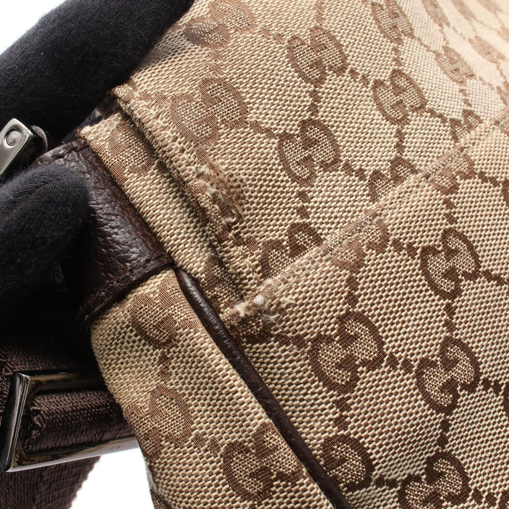 Gucci Shoulder Bag GG Canvas Beige Brown Messenger — view 8