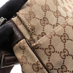 Gucci Shoulder Bag GG Canvas Beige Brown Messenger — view 8