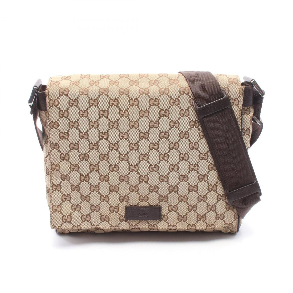 Gucci Shoulder Bag GG Canvas Beige Brown Messenger