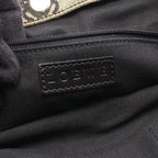 Loewe Tote Anagram Beige Black Canvas Leather — view 4