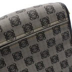 Loewe Shoulder Bag Anagram Gray Black Canvas Leather — view 7