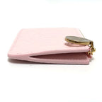 Louis Vuitton Card Case Holder Romy Monogram Empreinte Leather Confetti Pink — view 3