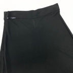 Chanel Boutique Tight Skirt Logo Embroidery Stretch 38 Black 100% Rayon — view 5