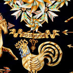 Hermes Carre 90 les Girouettes Weathervane Silk Scarf — view 7