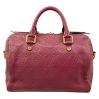 Louis Vuitton Handbag Monogram Empreinte Speedy Bandouliere 25 Aurore Leather