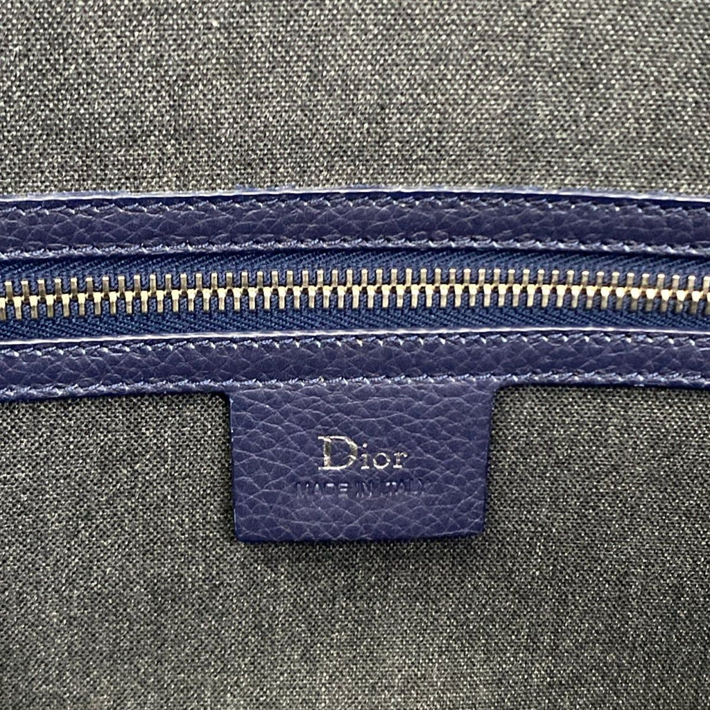 Dior Homme Blue Leather Handbag — view 8