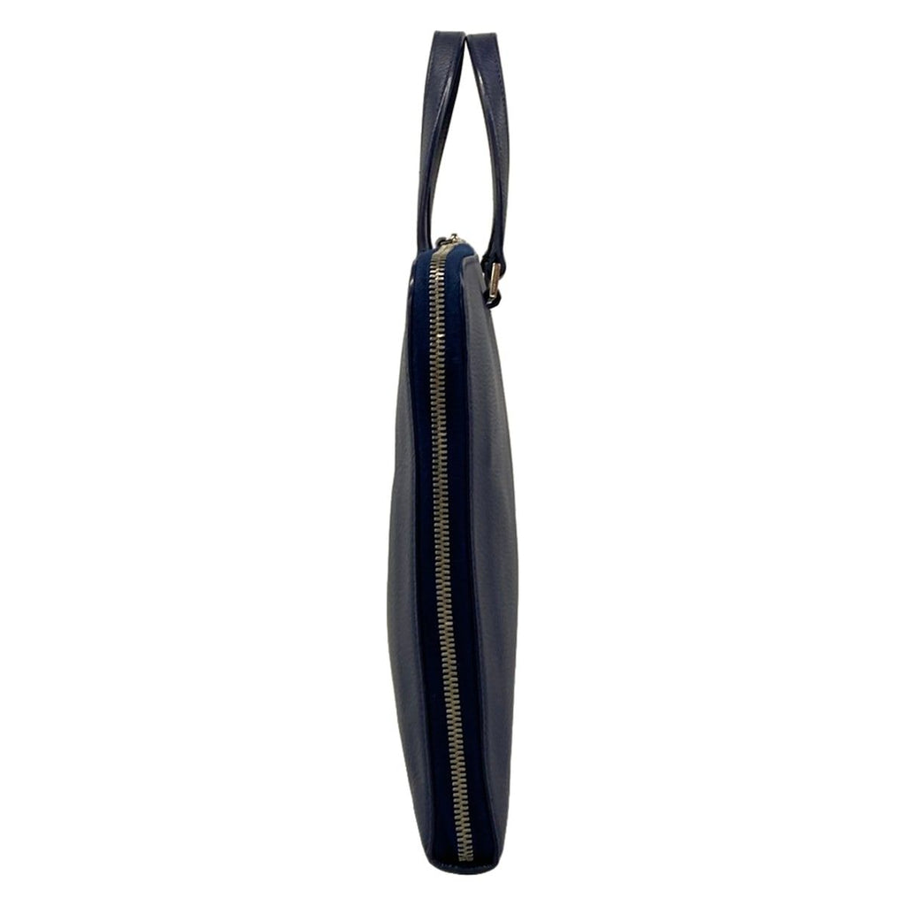 Dior Homme Blue Leather Handbag — view 4