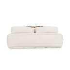 Chanel Shoulder Bag Small CC Logo Quilted Lambskin White — view 3