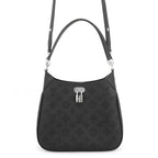 Louis Vuitton Shoulder Bag Monogram Mahina All Around PM 3way Black