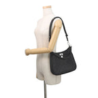 Louis Vuitton Shoulder Bag Monogram Mahina All Around PM 3way Black — view 5