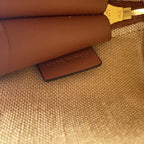Celine Pouch Triomphe Cosmetic Canvas Leather Case — view 9