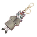 Gucci Bag Charm Yuko Higuchi Cat GG Supreme Key Holder Cat