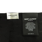 Saint Laurent Paris YSL Logo Silk Scarf Shawl Narrow 13 — view 5