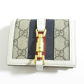 Gucci Jackie Compact Wallet Gray White LadySecond