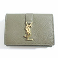 Saint Laurent Paris YSL Khaki LadySecond Wallet