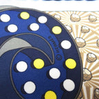 Hermes Carre 45 Scarf Electrique Silk Tsule Pocket Square Navy LadySecond — view 4