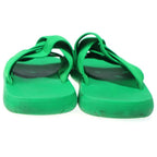 Bottega Veneta Intrecciatra Rubber Sole Sandals Green — view 3