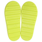 Bottega Veneta Jelly Flat Open Toe Lace Up Rubber Sandals Yellow — view 5