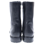 Celine Side Zip Leather les Up Ranger Boots Black — view 3