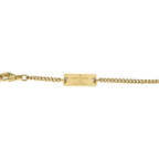 Louis Vuitton Monogram LV Logo Ring Necklace Gold