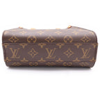 Louis Vuitton Monogram Sac Plat BB 2-Way Shoulder Bag Brown Leather Gold — view 5