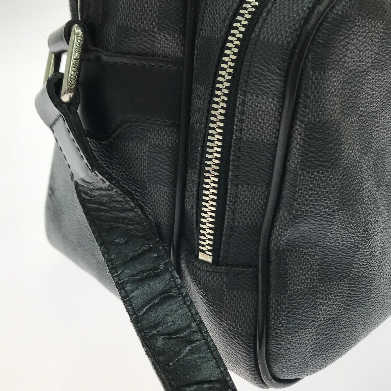 Louis Vuitton Shoulder Bag Damier Graphite Black — view 7