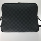 Louis Vuitton Shoulder Bag Damier Graphite Black — view 2