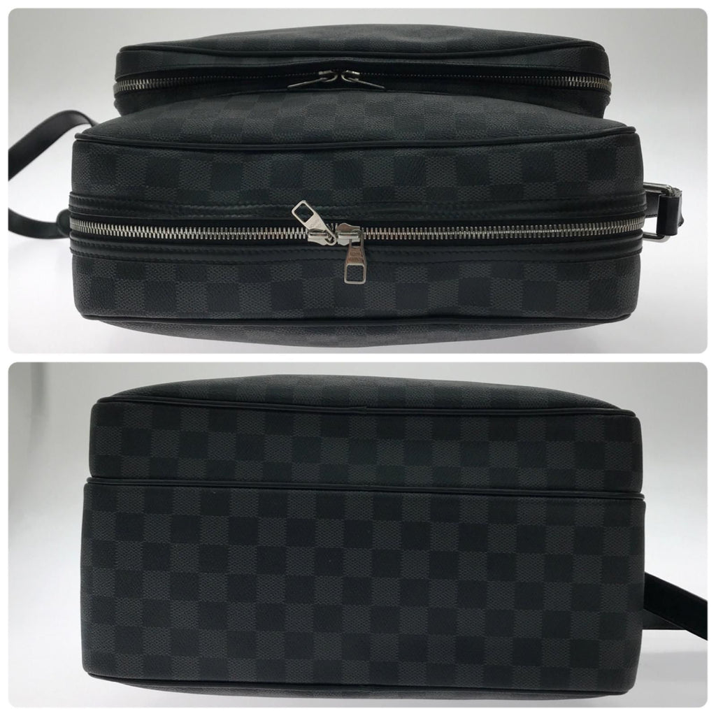 Louis Vuitton Shoulder Bag Damier Graphite Black — view 3