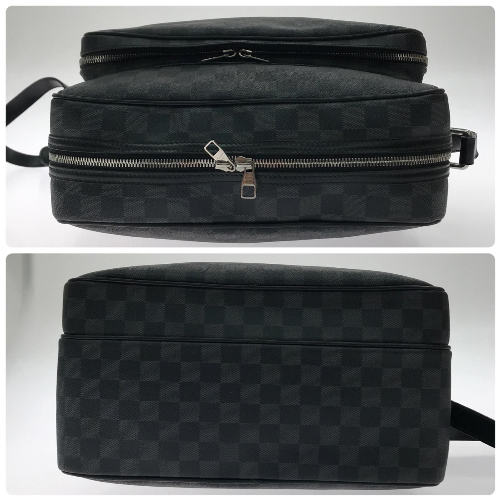 Louis Vuitton Shoulder Bag Damier Graphite Black — view 3