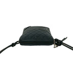 Chanel Vintage Cambon Line CC Logo Leather Mini Shoulder Bag Black — view 4