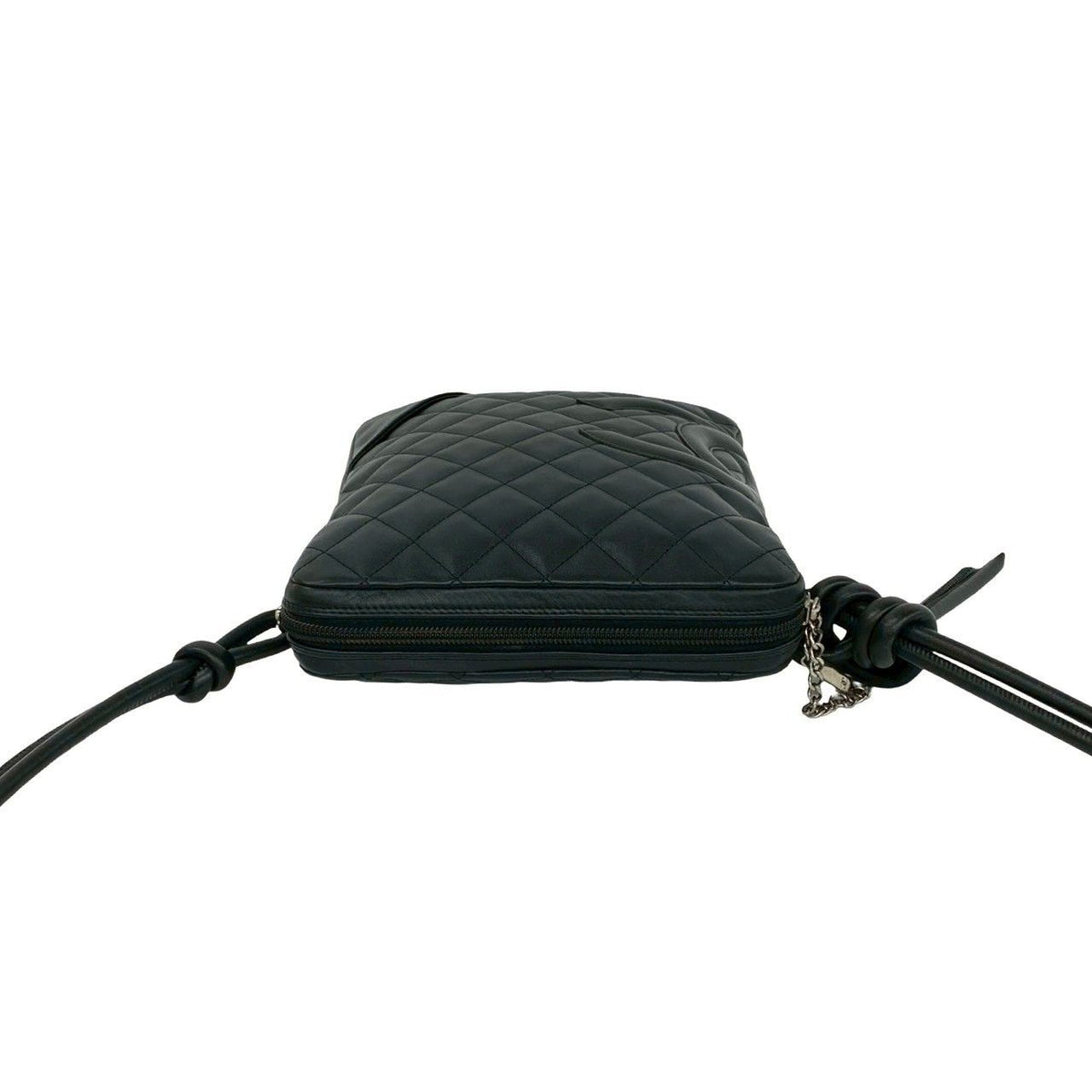 Chanel Vintage Cambon Line CC Logo Leather Mini Shoulder Bag Black — view 4