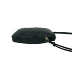 Chanel Vintage Cambon Line CC Logo Leather Mini Shoulder Bag Black — view 6