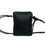 Chanel Vintage Cambon Line CC Logo Leather Mini Shoulder Bag Black — view 3