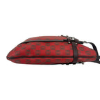 Loewe Anagram Logo All Over Pattern Leather Handbag Mini Tote Business Red Brown — view 6