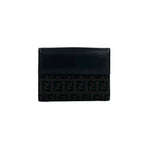 Fendi Zucca FF Pattern Logo Canvas Leather Bifold Wallet Mini Dark Brown Black — view 2