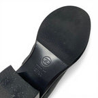 Chanel Boots Short Shoes Suede Gray Silver CC Logo Quilted Chain — view 8