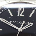 Bvlgari Automatic Winding at SS Silver Black Watch — view 6