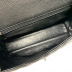 Chanel Handbag Black Silver CC Logo Quilted Top Handle — view 7