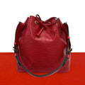 Louis Vuitton Vintage Petit Noe Epi Leather Shoulder Bag Castilian Red