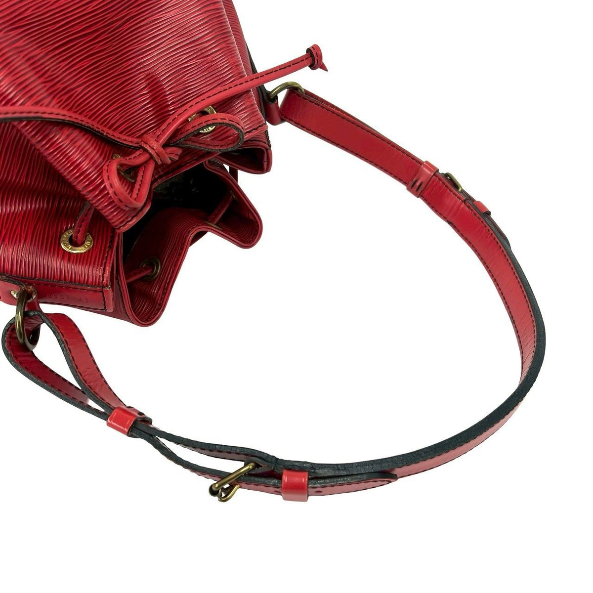 Louis Vuitton Vintage Petit Noe Epi Leather Shoulder Bag Castilian Red — view 4