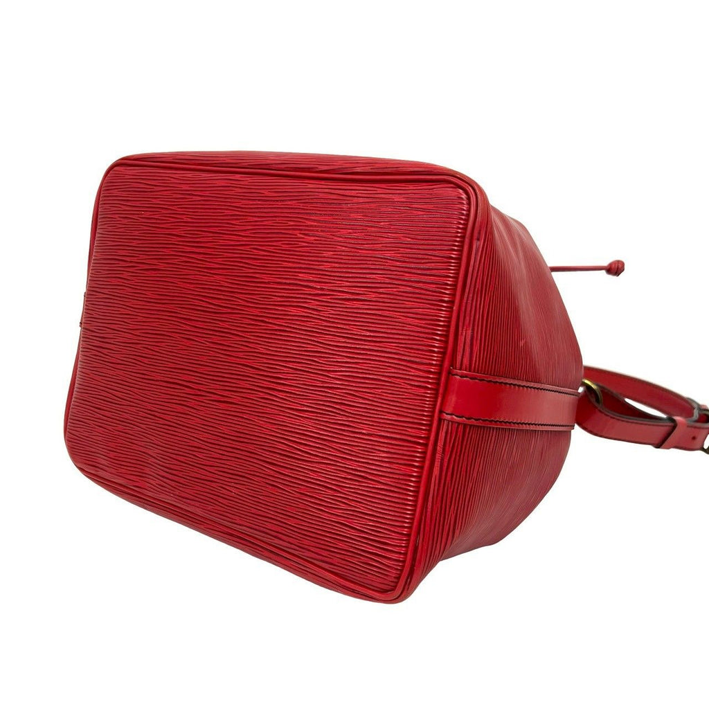 Louis Vuitton Vintage Petit Noe Epi Leather Shoulder Bag Castilian Red — view 8
