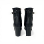 Hermes Saint Germain Boots Short Shoes Leather Black Silver Kelly — view 5