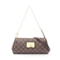 Louis Vuitton Handbag Damier Ebene 2-Way Canvas Leather