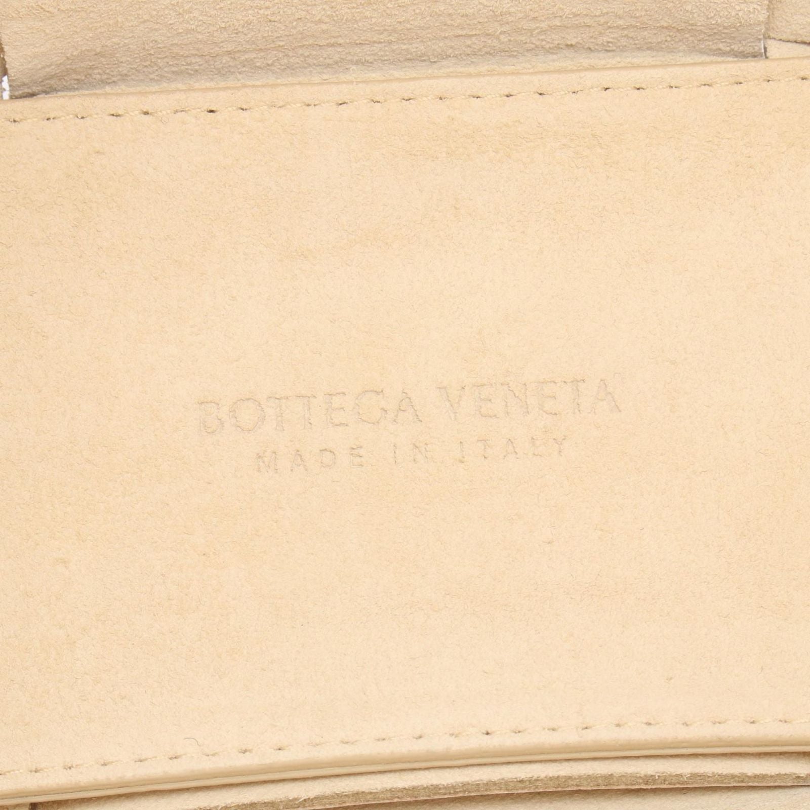 Bottega Veneta Tote Minialeko 2-Way Beige Leather Matrees — view 4