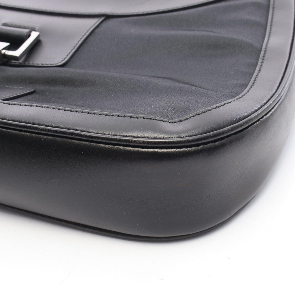 Gucci Shoulder Bag Jackie 001 Black Nylon Leather — view 8